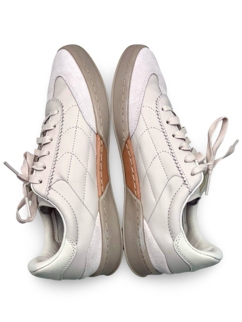 Cole Haan GrandSeries Leather Suede Sneakers Beige Gray Low Top Size 8 - Picture 8 of 11